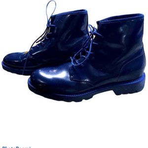 Calvin Klein blue Fenton Combat Boots